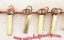 10.2x1.9x0.5mm Brass chains - CHAIN0334