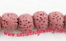 Round lava beads - LAVA0001