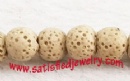 Round lava beads - LAVA0012
