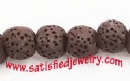 Round lava beads - LAVA0008