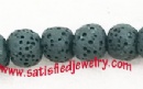 Round lava beads - LAVA0009