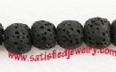 Round lava beads - LAVA0011