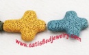 40.8x33.2mm Lava Cross beads - LAVA0015