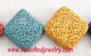 33.7x31.7mm Lava beads - LAVA0023