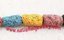 8.8 - 11.5mm x 19 - 24.5mm Lava beads - LAVA0043