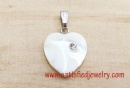 15mm Shell Heart Pendants - BSHELL0172