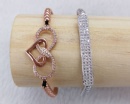 Cubic Zircon Bracelets STF000227-1 and STF000227-2