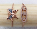 Cubic Zircon Bracelets STF000228-1 and STF000228-2