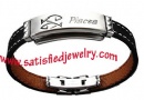 12 constellation Silicone Stainless steel Bracelets - LEATHER0022