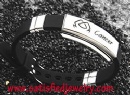 12 constellation Silicone Stainless steel Bracelets - LEATHER0045