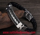 PU Stainless steel Bracelets - LEATHER0052