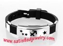 Silicone Stainless steel Bracelets - LEATHER0077