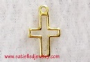 12.7X7.8mm Brass Cross Pendant - METAL0125
