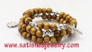 8mm 3 lines Wood Bracelets - wood0153