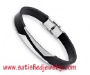 Leather Stainless steel Bracelets - LEATHER0026